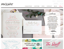 Tablet Screenshot of missivepress.com